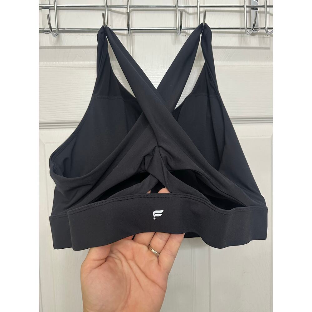 Fabletics high impact no-bounce sports bra black size Large - Picture 3 of 5
